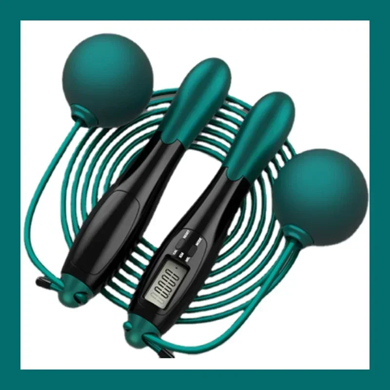 Counting Jump Rope ball Steel PVC Skipping Rope Exercise Adjustable Cordless jump rope Fitness gym Training Home Sport Equipment